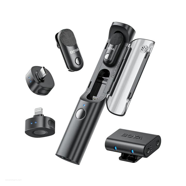 BOYA Wireless Lavalier Microphone System for Smartphones and Cameras