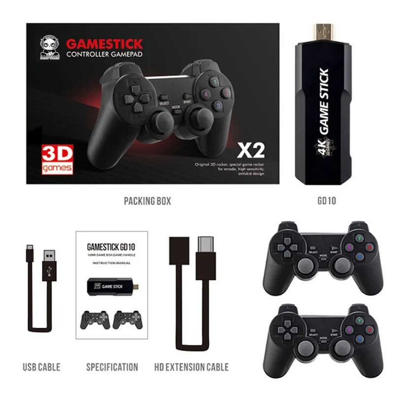 GD10 4K Video Game Consoles Wireless System